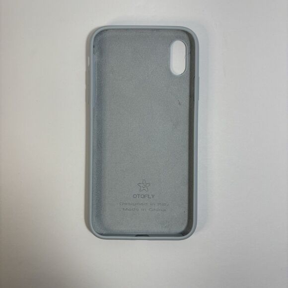 iPhone XR Case - Baby Blue OTOFLY Liquid Silicone - Slim, Soft Touch - Picture 2 of 4